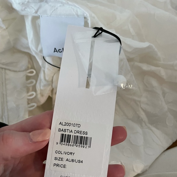 ❌SOLD❌Acler Bastia Dress White Corset Mini Boho - Picture 5 of 16